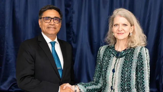Vikram Misri ने Aliceon Hooker से की मुलाकात, India-US सहयोग पर चर्चा