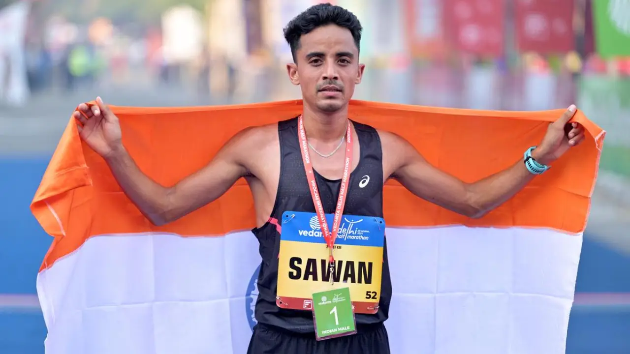 Sawan Barwal ने तोड़ा 48 साल पुराना रिकॉर्ड, Men‘s Marathon में जीता Silver