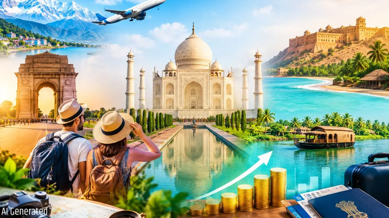 भारत में 2.53 करोड़ Foreign Tourists पहुंचे, पर्यटन से ₹2.76 लाख करोड़ की कमाई