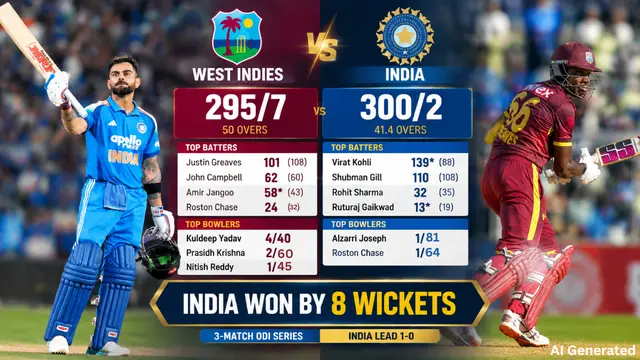 Virat Kohli और Shubman Gill का शतक, West Indies पर India की 8 विकेट से जीत