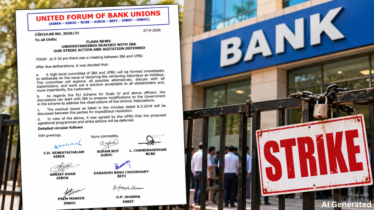 बैंकों की तीन दिन की हड़ताल टली, IBA और UFBU की बैठक के लिया गया फैसला