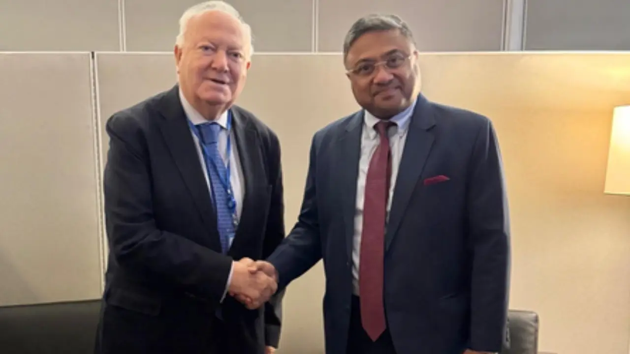 UNGA में Sibi George ने Miguel Moratinos से की मुलाकात