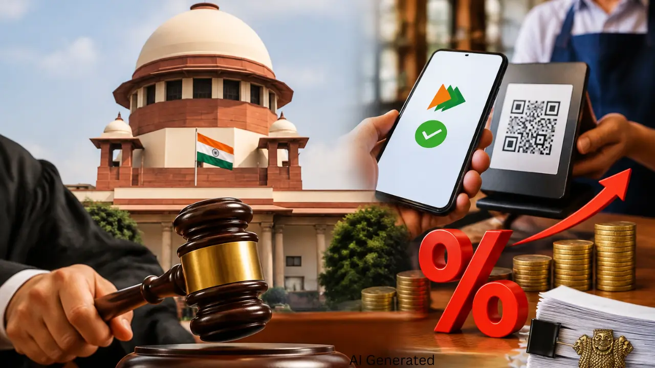 UPI Payment पर 0.4% चार्ज पर Supreme Court का रोक से इनकार, केंद्र से मांगा जवाब