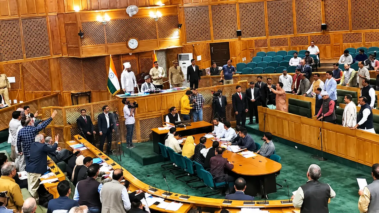 J&K विधानसभा में Speaker को हटाने की मांग पर हंगामा, BJP विधायकों ने वॉकआउट किया