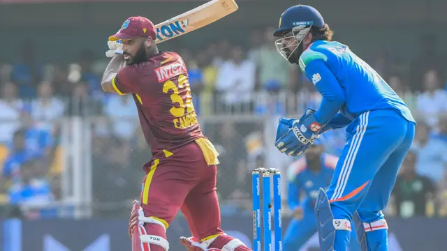 West Indies के तीन बल्लेबाजों ने जड़े शतक, India के सामने 406 रन का टारगेट