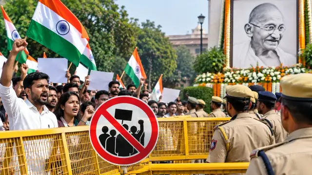 Gandhi Jayanti पर ज्ञानेश कुमार के खिलाफ प्रदर्शन पर रोक, धारा 163 लागू