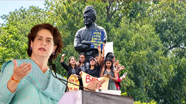 DU प्रोटेस्ट को मिला Priyanka Gandhi का सपोर्ट, बोलीं-महिलाएं डर में क्यों जिएं