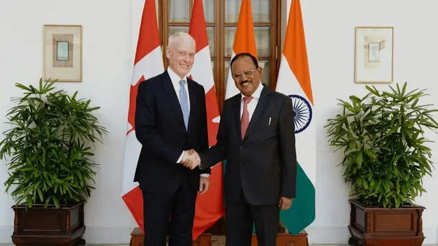 भारत-कनाडा के बीच NSA स्तर की वार्ता, Canadian PM के सलाहकार से मिले Ajit Doval
