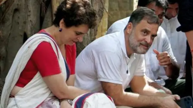 Rahul-Priyanka हिरासत में लिए गए, Akashvani Bhavan के बाहर जोरदार हंगामा
