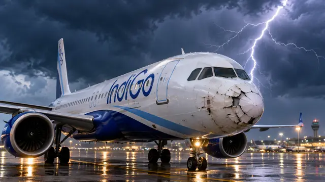 Patna-Ahmedabad IndiGo फ्लाइट पर गिरी बिजली, Lucknow में इमरजेंसी लैंडिंग