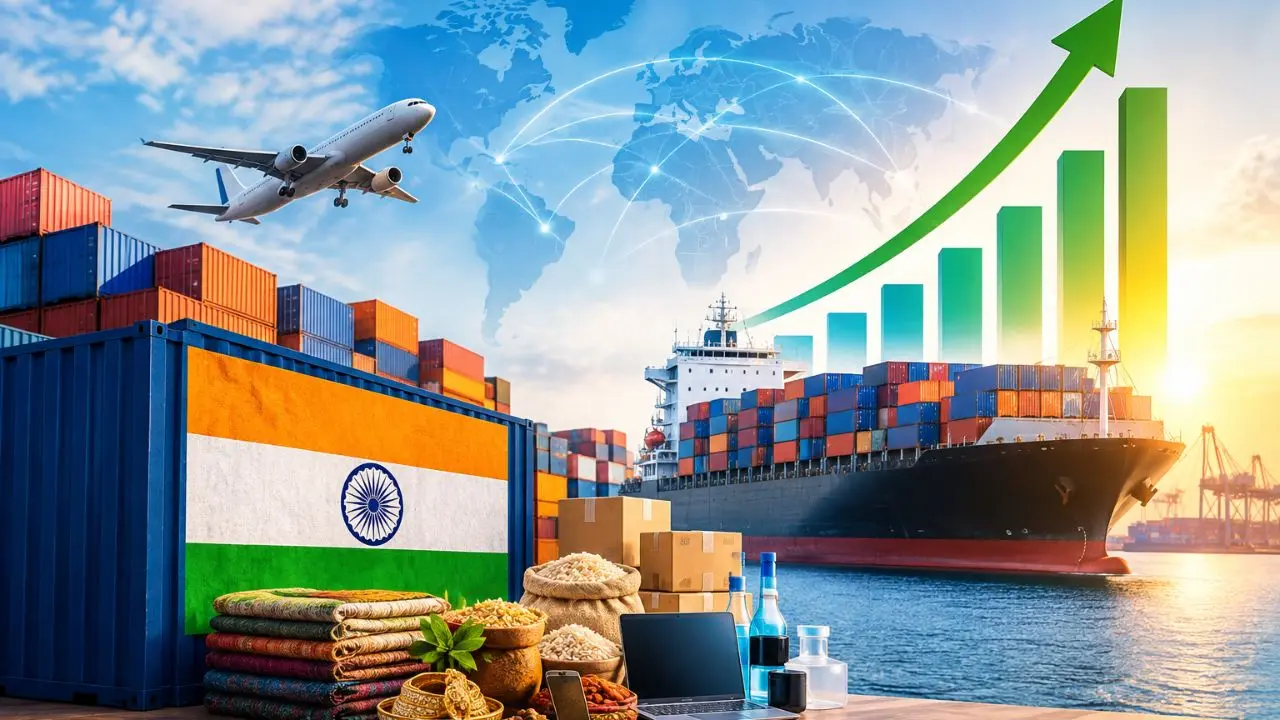भारत के Export में 13.84% की बढ़ोतरी, सितंबर में 80.75 अरब डॉलर पहुंचा आंकड़ा