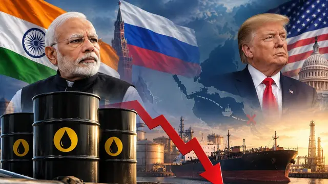 रूस से भारत के Crude Oil Import में 13% की गिरावट, Trump के फैसले से मिली राहत