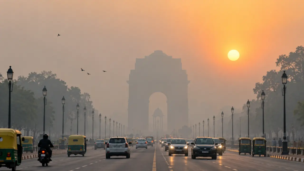 दिल्ली में प्रदूषण से थोड़ी राहत, AQI 223 से घटकर 190 हुआ