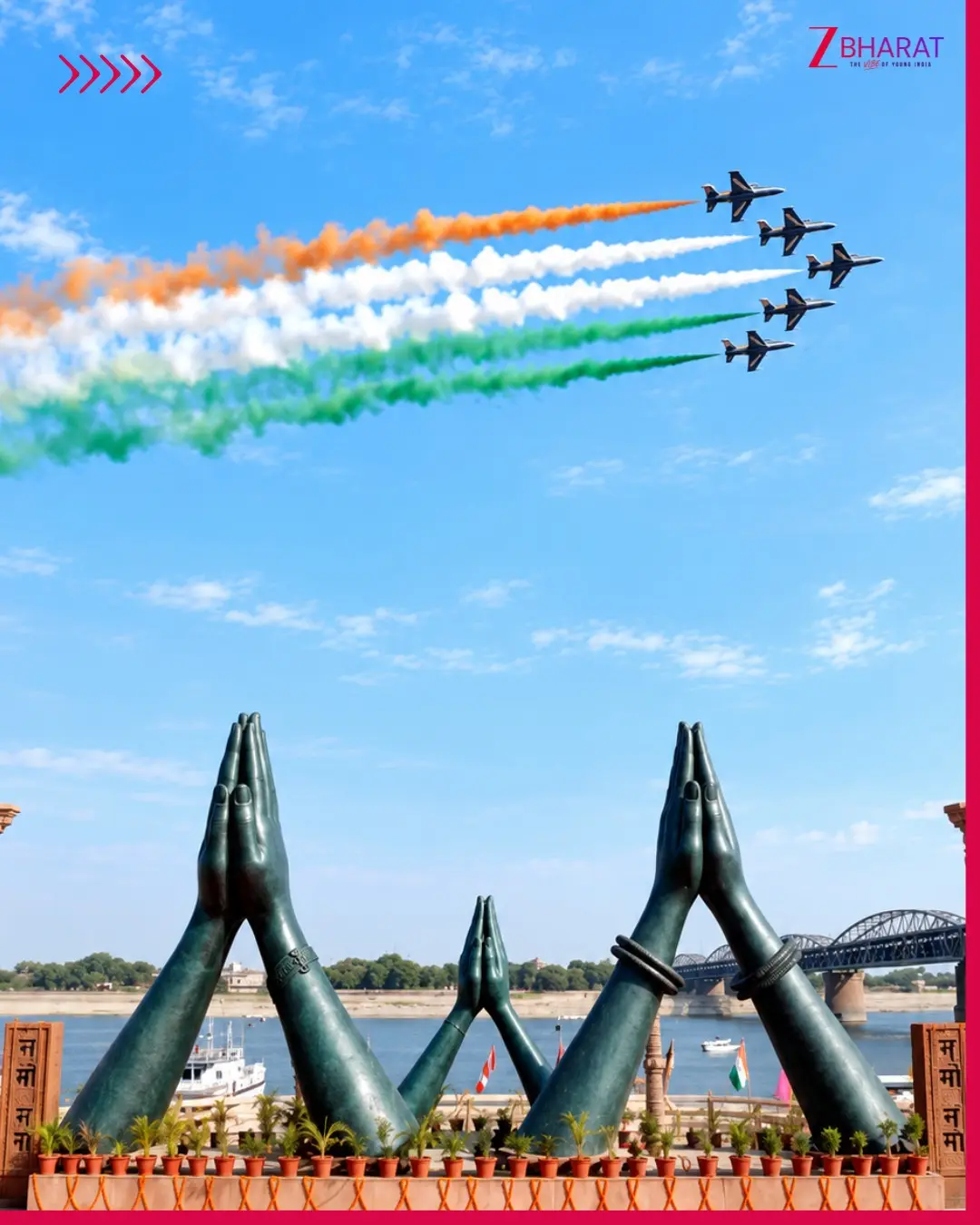 Varanasi Air Show में Sarang Team का शानदार प्रदर्शन, गंगा के ऊपर दिखाए करतब 2