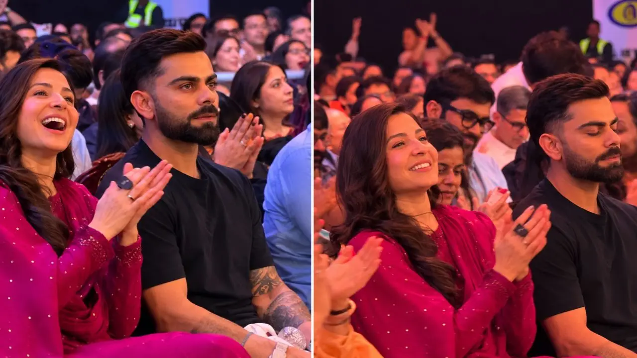 मुंबई में भक्ति में डूबे Virat-Anushka, कृष्णा दास के कीर्तन में आए नजर