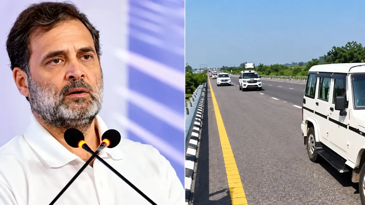 UP में Rahul Gandhi के काफिले के साथ हादसा, राहुल के सुरक्षित होने की सूचना