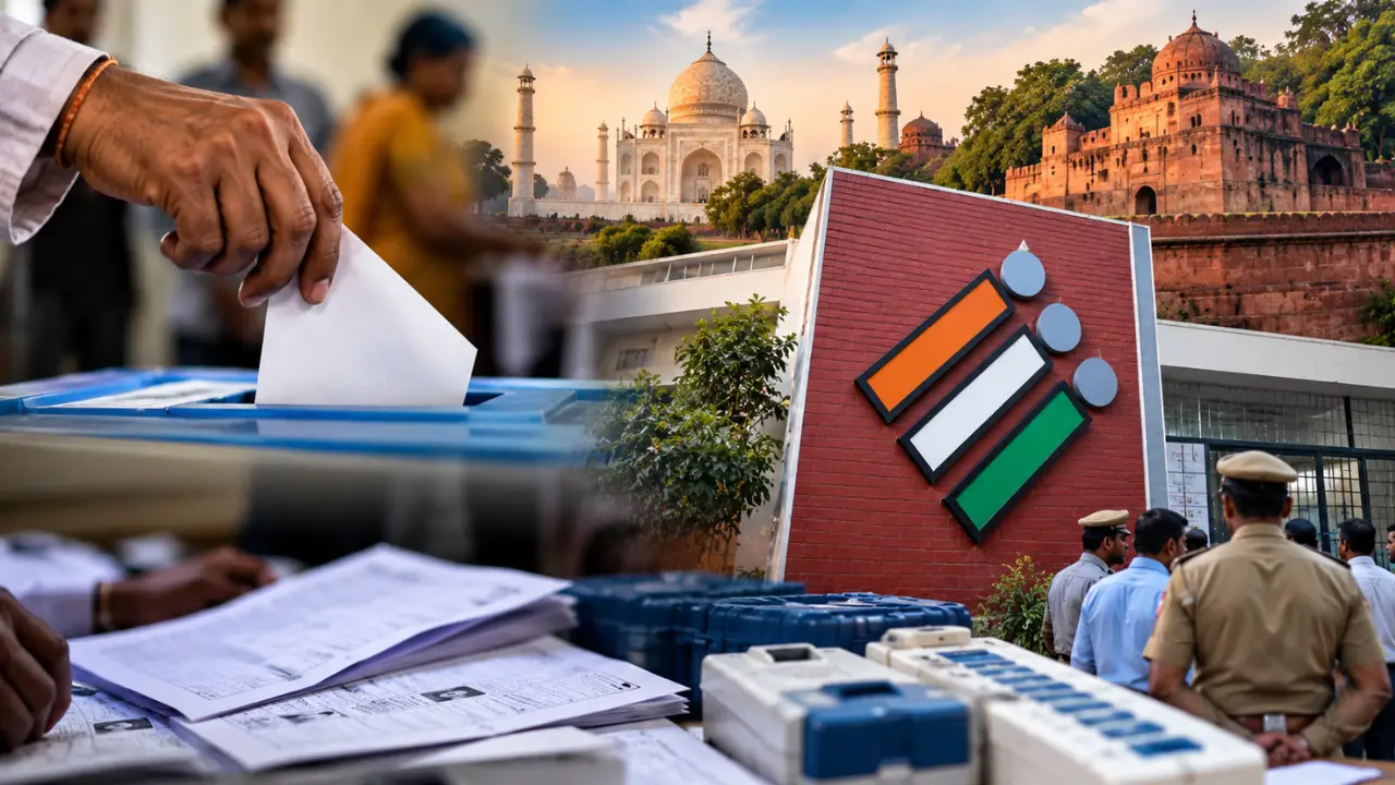 Agra में वोटिंग में गड़बड़ी पर EC का बड़ा एक्शन, 6 अधिकारी सस्पेंड