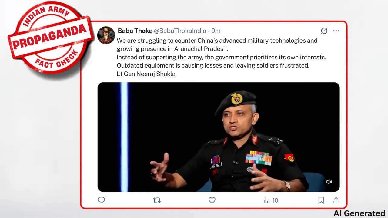 सेना के अधिकारी नीरज शुक्ला के नाम पर फर्जी वीडियो वायरल, Army ने बताया सच