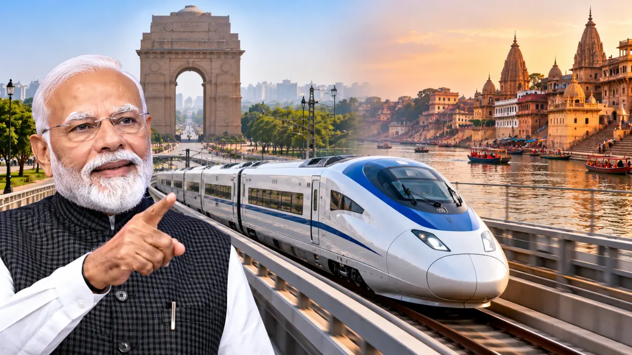 PM Modi ने Delhi-Varanasi बुलेट ट्रेन कॉरिडोर को दी मंजूरी