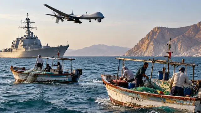 Strait of Hormuz में मछुआरों की दो नावों पर हमला, Iran ने US पर लगाए गंभीर आरोप