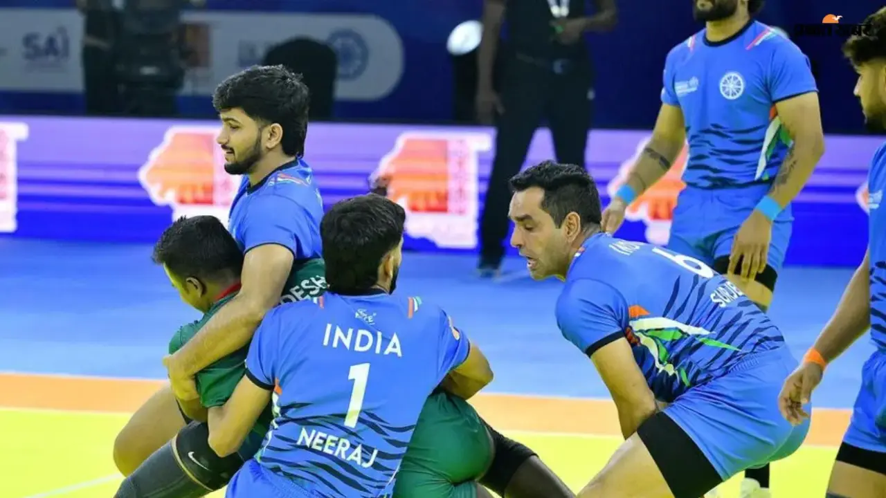 Commonwealth Kabaddi: भारत की पुरुष टीम बनी चैंपियन, श्रीलंका को हराया