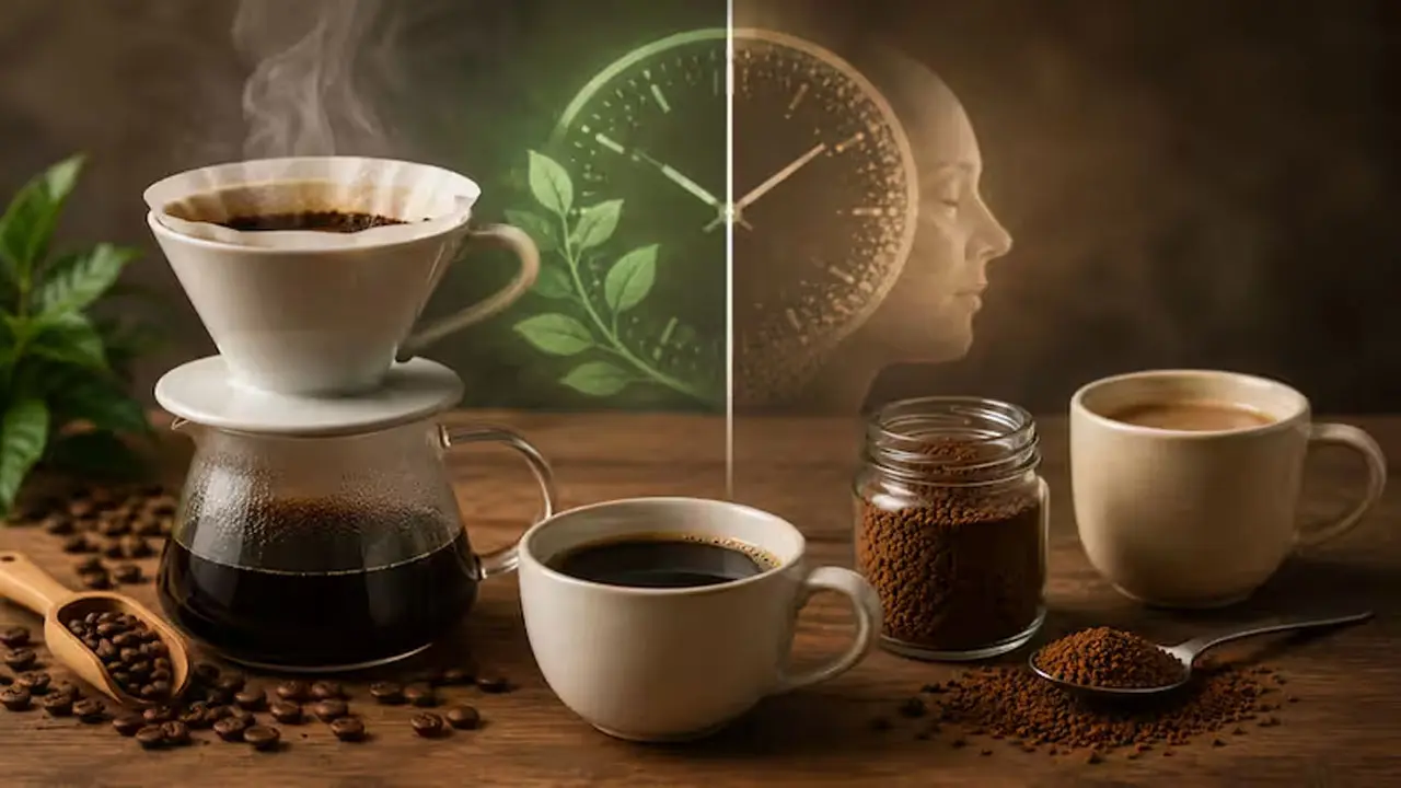 Coffee: ഇൻസ്റ്റന്റ് കോഫി vs ഫിൽട്ടർ കോഫി; വാർദ്ധക്യത്തെ ചെറുക്കാൻ എതാണ് ബേസ്ഡ് ?