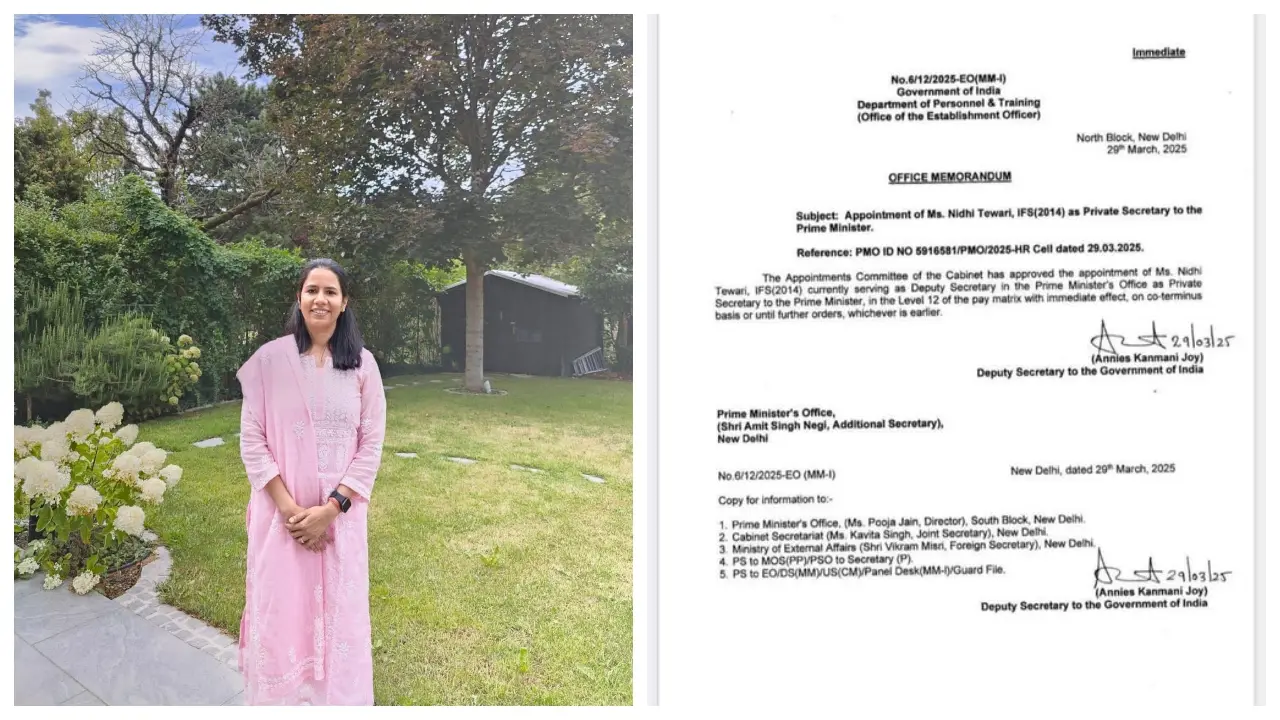 Modi's Private Secretary Nidhi Tiwari: ശാസ്ത്രജ്ഞയില് നിന്ന് പ്രധാനമന്ത്രിയുടെ പ്രൈവറ്റ് സെക്രട്ടറിയിലേക്ക്, ആരാണ് നിധി തിവാരി?