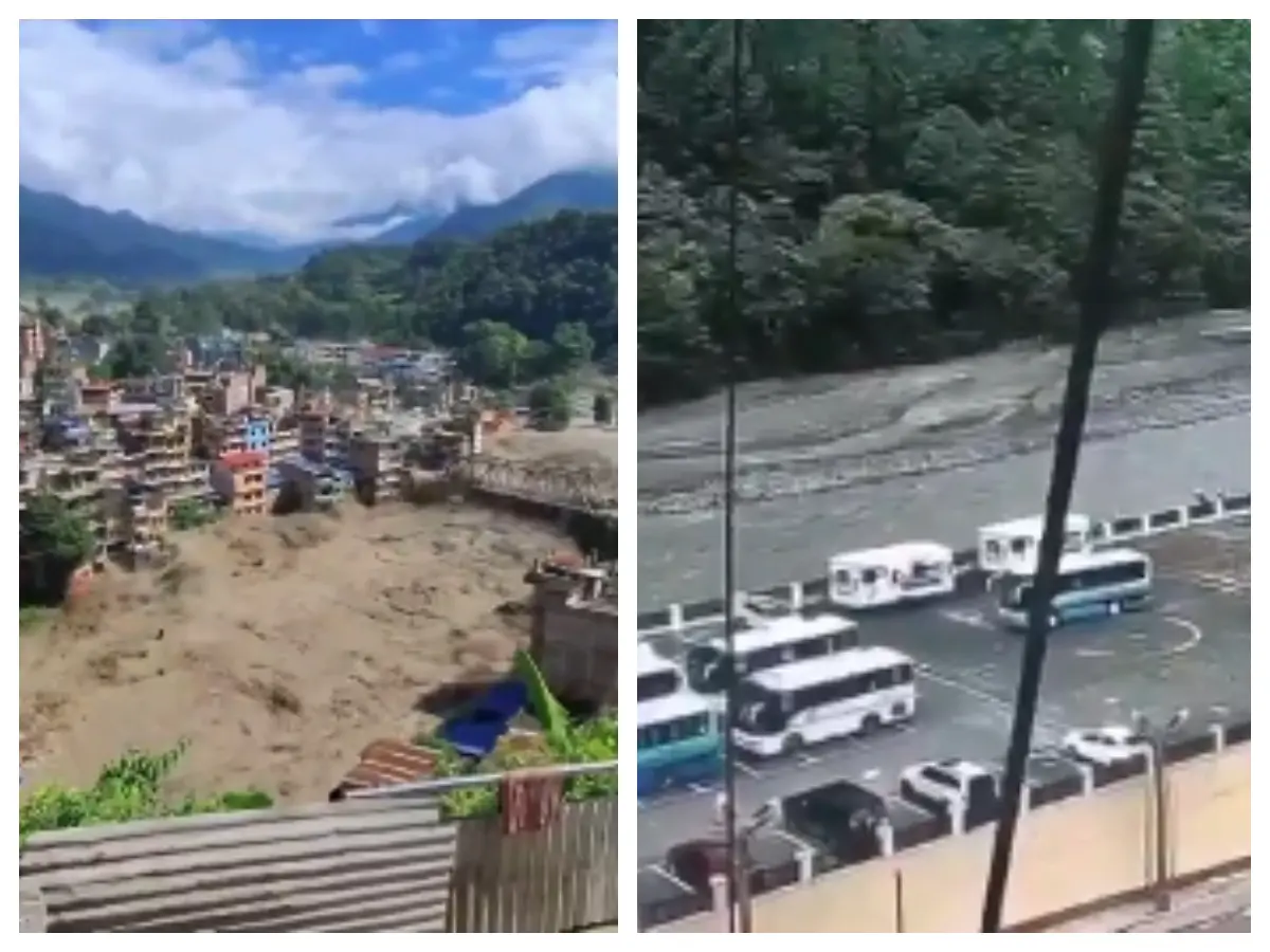 Nepal Flood: ചൈന-നേപ്പാൾ അതിർത്തിയിൽ മിന്നൽ പ്രളയം, ഭീകരത വ്യക്തമാക്കുന്ന സിസിടിവി ദൃശ്യങ്ങൾ പുറത്ത്