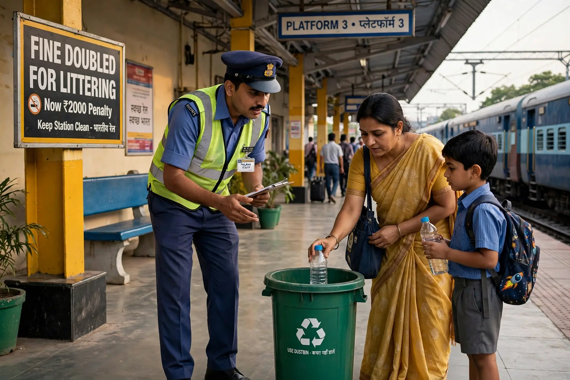 Railway Fine: റെയിൽവേ ശുചിത്വം കർശനമാക്കുന്നു, മാലിന്യ നിക്ഷേപത്തിനുള്ള പിഴ ഇരട്ടിയാക്കി