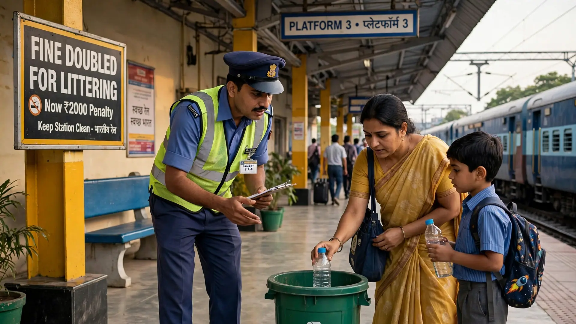 Railway Fine: റെയിൽവേ ശുചിത്വം കർശനമാക്കുന്നു, മാലിന്യ നിക്ഷേപത്തിനുള്ള പിഴ ഇരട്ടിയാക്കി