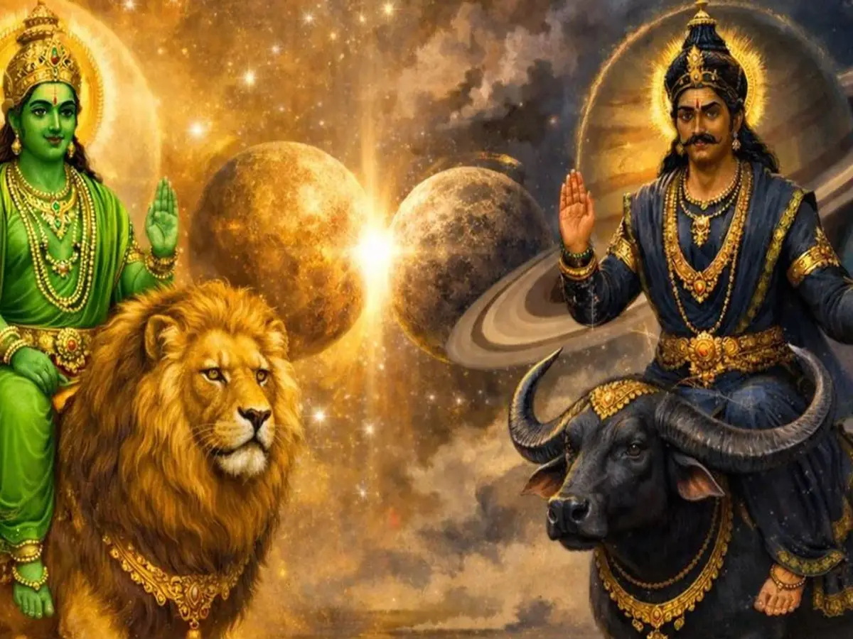 ഇന്നലെ അതായത് സെപ്റ്റംബർ ഒന്നിന് വൈകുന്നേരം ഏകദേശം 05:36 ഓടെ രണ്ടു ഗ്രഹങ്ങളും 150 ഡിഗ്രി കോണിൽ എത്തുകയും അതിലൂടെ ഷഡാഷ്ടക യോഗം സൃഷ്ടിക്കുകയും ചെയ്തു.