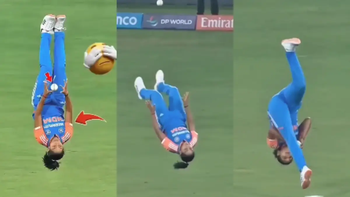 Harmanpreet Somersault Catch: ഹർമൻപ്രീത് കൗറിന്റെ വൈറൽ ക്യാച്ച് യഥാർത്ഥമോ?