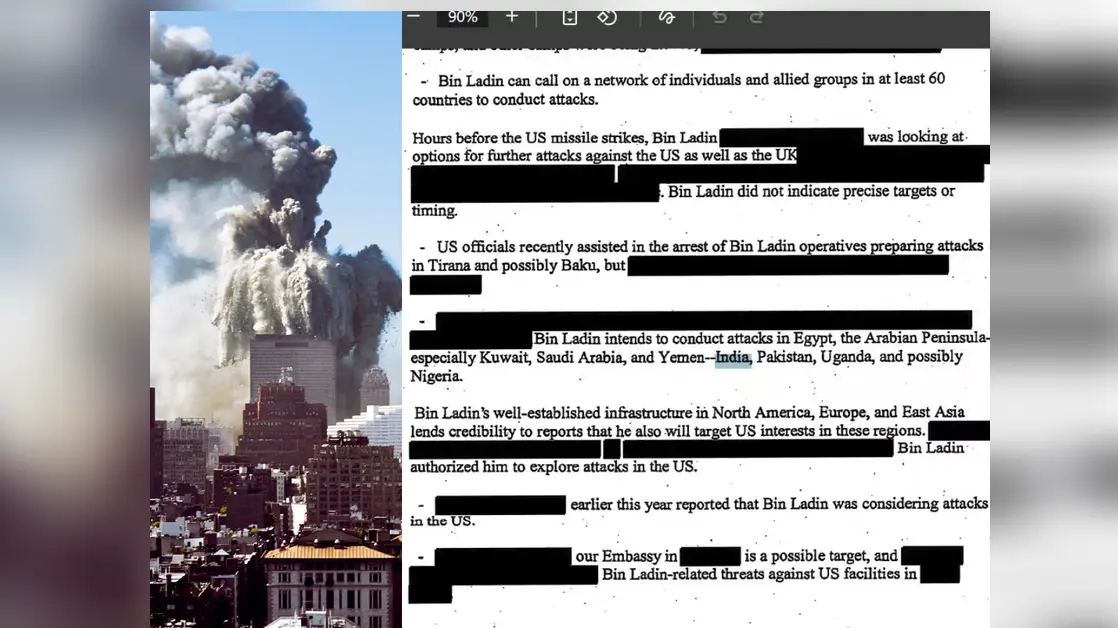 9/11 Terror Attacks: സിഐഎ രേഖകൾ പുറത്തുവിട്ടു: ഒസാമ ബിൻ ലാദന്റെ ലക്ഷ്യങ്ങളിൽ ഇന്ത്യയും ഉൾപ്പെട്ടിരുന്നു!