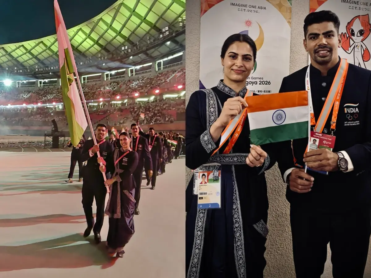 Asian Games 2026: 20-ാമത് ഏഷ്യൻ ഗെയിംസിന് തുടക്കം, ഇന്ത്യൻ പതാകയേന്തി മനു ഭാക്കറും പവൻ സെഹ്‌റാവത്തും