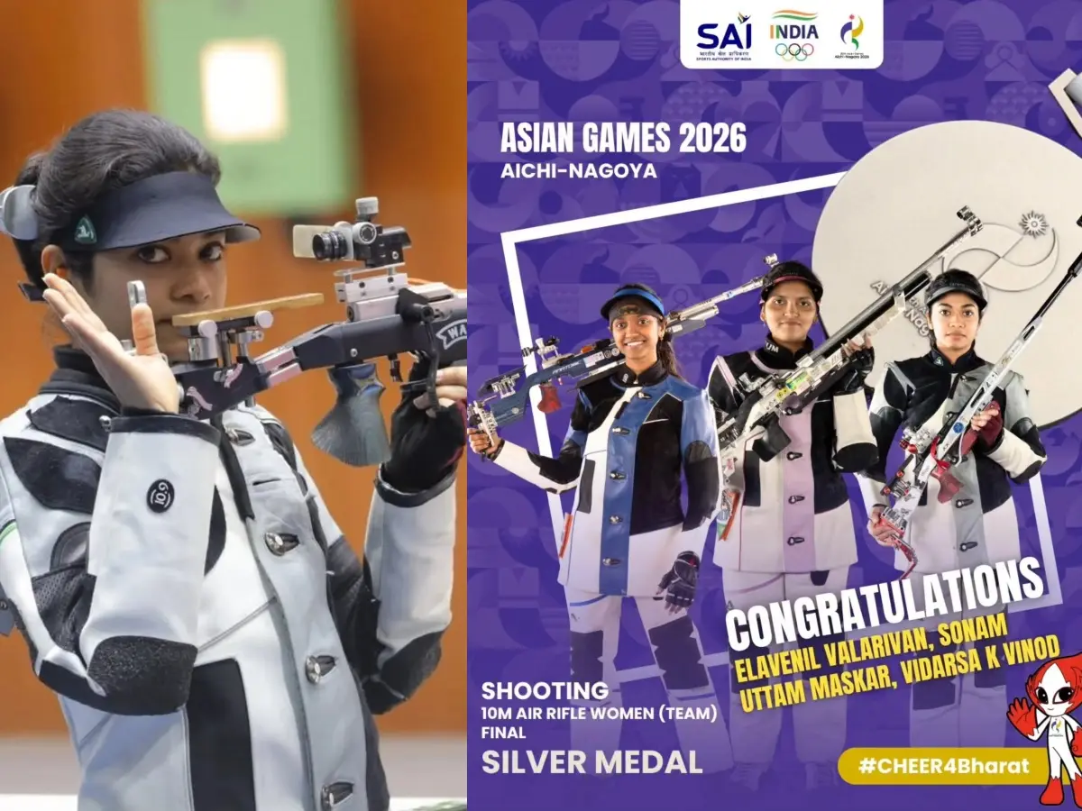 Asian Games 2026: ഷൂട്ടിങ്ങിലൂടെ ഇന്ത്യക്ക് ആദ്യ മെഡൽ, വെള്ളി തിളക്കത്തിൽ മലയാളി താരം വിദർശയും സംഘവും
