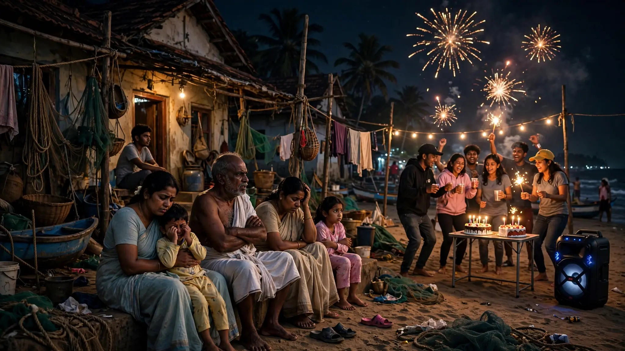 Konad Beach: ഉറക്കം കെട്ട് കോനാട് കാമ്പുറം തീരദേശം; അർദ്ധരാത്രിയിലെ പിറന്നാളാഘോഷങ്ങളും വെടിക്കെട്ടുകളും