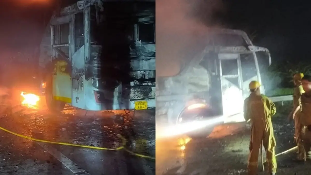 Noida Bus Fire: ഗ്രേറ്റര്‍ നോയിഡയില്‍ സ്ലീപ്പര്‍ ബസിന് തീപിടിച്ചു, 9 യാത്രക്കാര്‍ വെന്തുമരിച്ചു