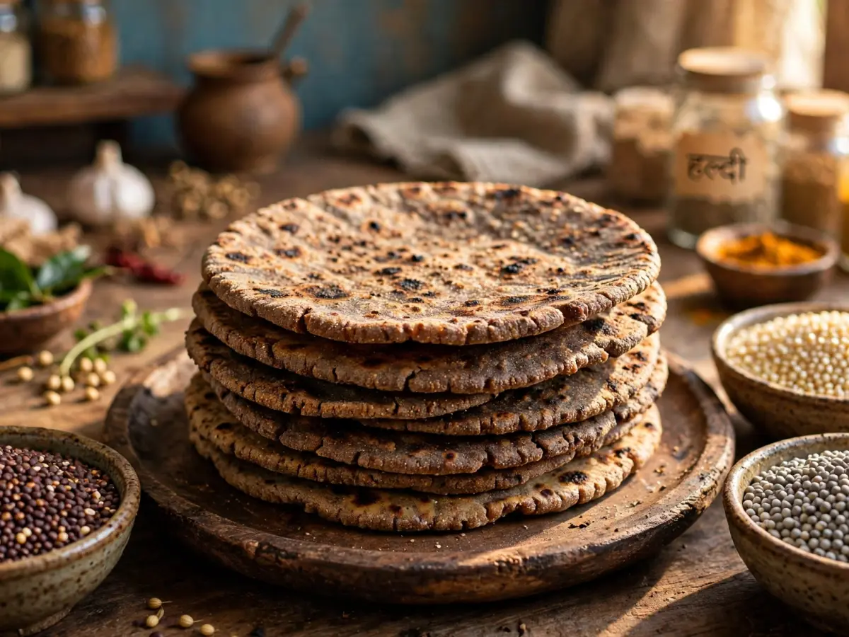ചെറുധാന്യങ്ങളായ ചോളം, ബാജ്റ (കമ്പ്), റാഗി എന്നിവ ഉപയോഗിച്ച് റൊട്ടിയുണ്ടാക്കാം. ശുദ്ധീകരിച്ച ഗോതമ്പിനെയും അരിയെയും അപേക്ഷിച്ച് ചെറുധാന്യങ്ങൾക്ക് പൊതുവെ ഗ്ലൈസെമിക് ഇൻഡക്സ് (GI) കുറവാണെന്ന് പഠനങ്ങൾ പറയുന്നു. ടൈപ്പ് 2 പ്രമേഹമുള്ളവരിൽ ചെറുധാന്യങ്ങൾ അടങ്ങിയ ആഹാരം രക്തത്തിലെ പഞ്ചസാരയുടെ അളവ് മെച്ചപ്പെടുത്താൻ സഹായിക്കുമെന്ന് പഠനങ്ങള് വ്യക്തമാക്കുന്നു.
