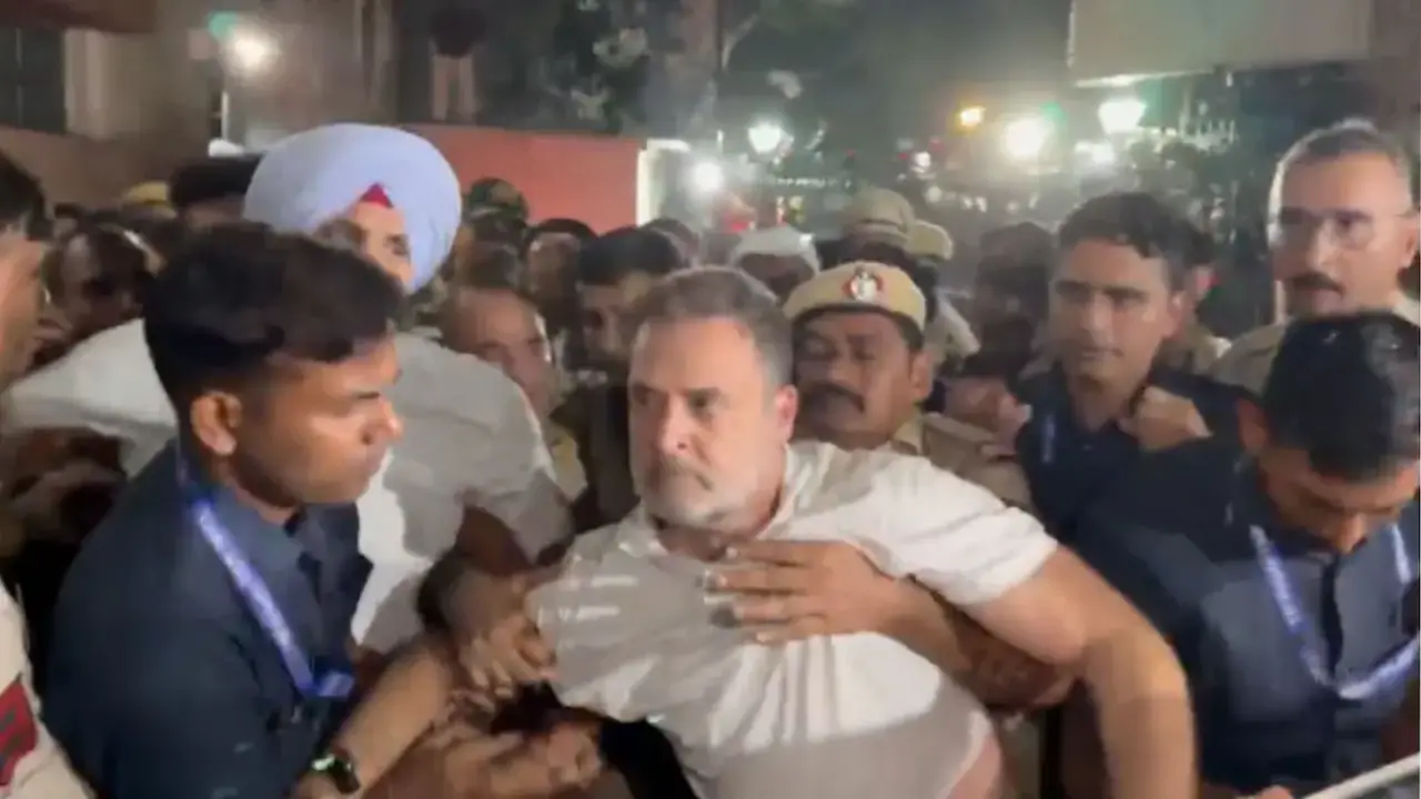 Rahul Gandhi: ഡൽഹിയിൽ വൻ നാടകീയ നീക്കം! ഇന്ത്യ സഖ്യത്തിന്റെ മാർച്ചിനൊടുവിൽ രാഹുൽ ഗാന്ധിയെ പോലീസ് അറസ്റ്റ് ചെയ്ത്നീക്കി