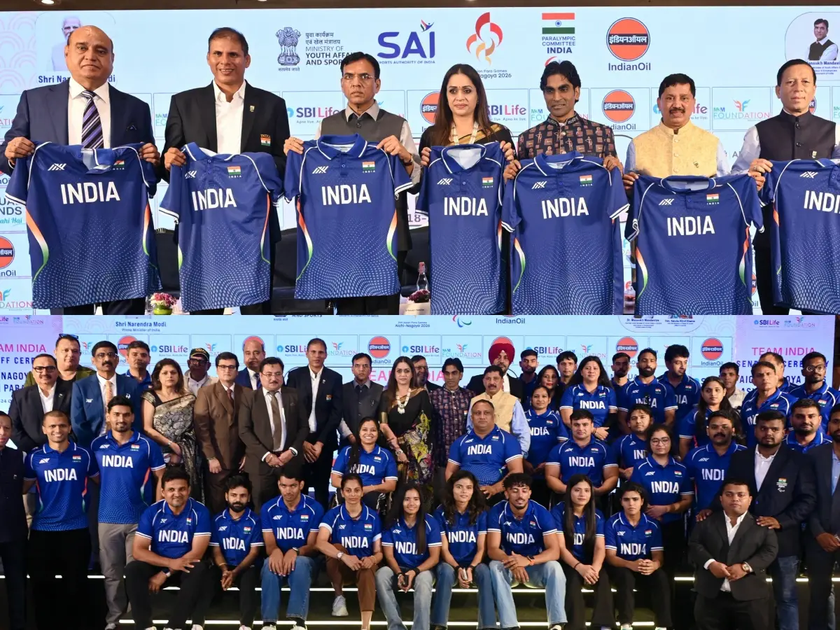 Asian Para Games 2026: ഏഷ്യന്‍ പാരാ ഗെയിംസിനായി ഇന്ത്യന്‍ സംഘം പുറപ്പെട്ടു, യാത്രയയപ്പ് നല്‍കി പാരാലിമ്പിക് കമ്മിറ്റി