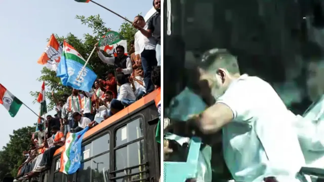 INDIA Bloc March: സുപ്രീം കോടതിയിലേക്ക് ഇന്ത്യ സഖ്യത്തിന്റെ മാർച്ച്; രാഹുലും ഖാർഗെയും പ്രിയങ്കയും മുൻനിരയിൽ