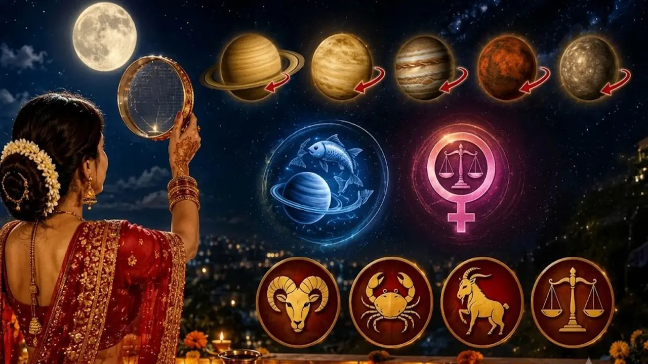 Karwa Chauth 2026: കർവാ ചൗത്തിൽ 5 ഗ്രഹങ്ങളുടെ വക്രഗതി; ഇവർക്ക്  ലഭിക്കും അപ്രതീക്ഷിത നേട്ടങ്ങൾ