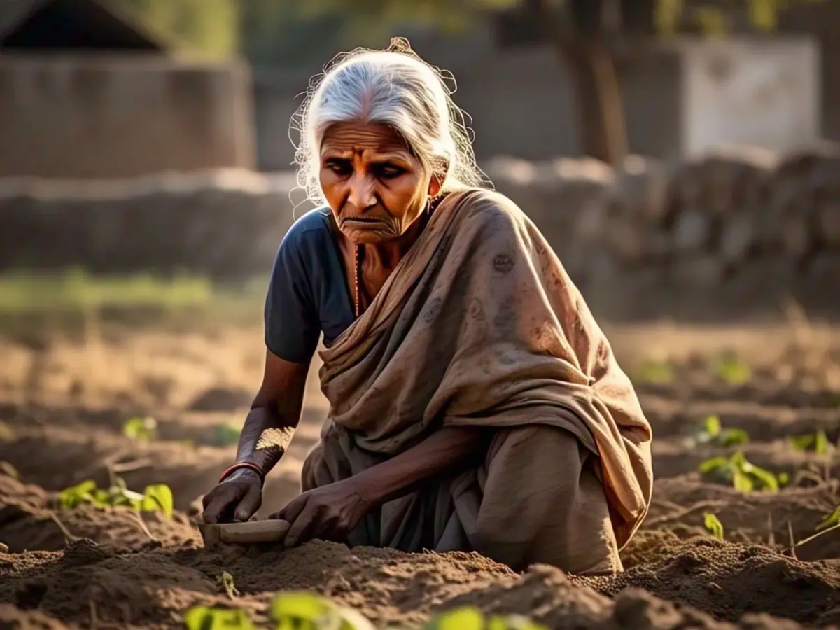 वृद्ध महिला की गला रेतकर हत्या