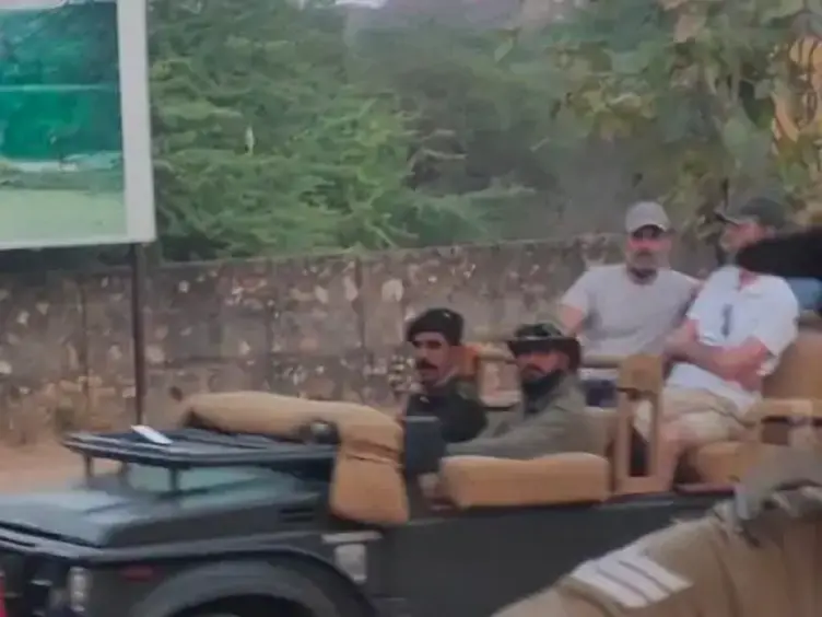 रणथम्भौर में राहुल गांधी ने की टाइगर सफारी, बाघों की अठखेलियां देख हुए गदगद रणथम्भौर में राहुल गांधी ने की टाइगर सफारी, बाघों की अठखेलियां देख हुए गदगद