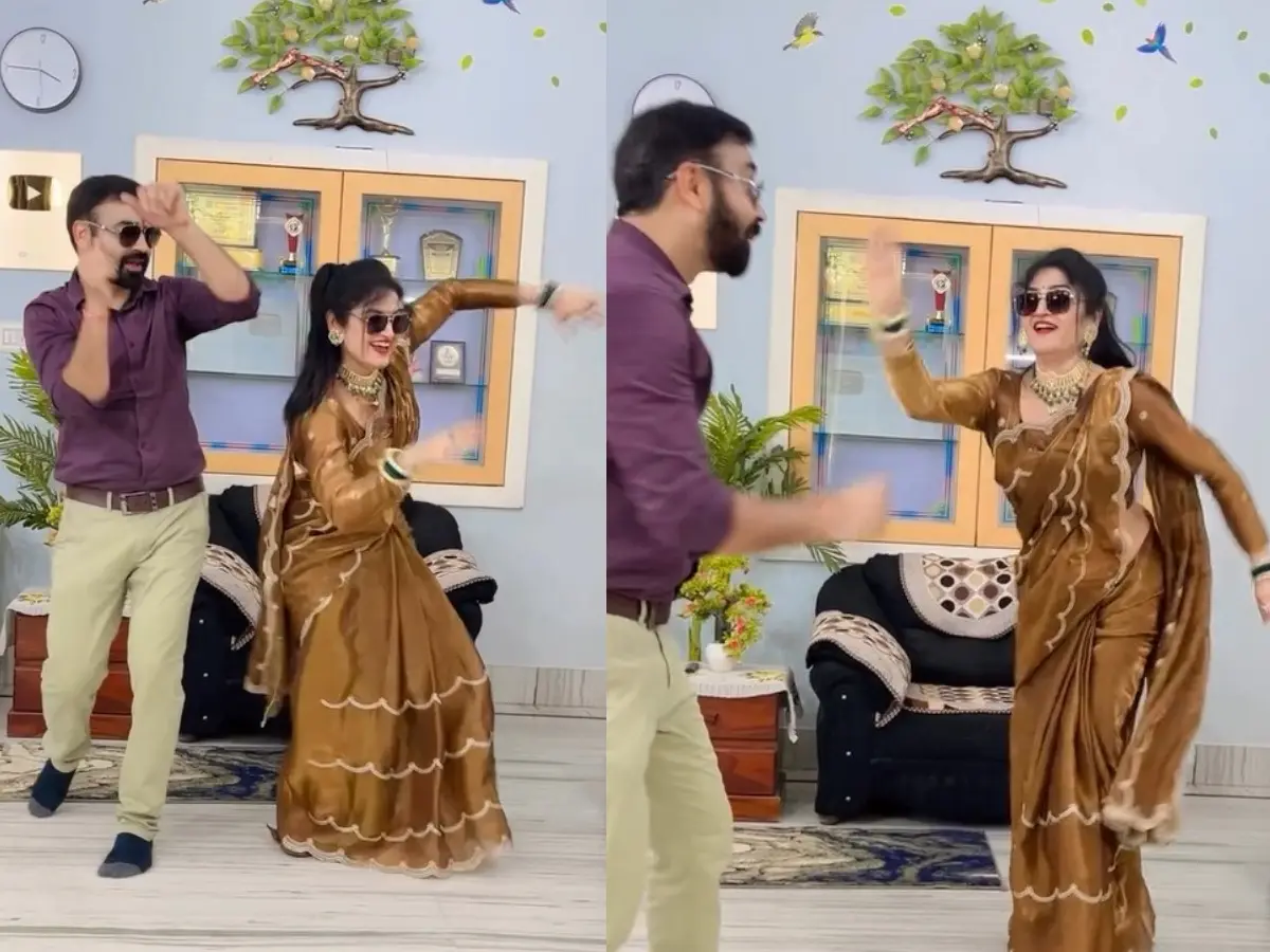 गोविंदा के गाने पर राजस्थानी कपल ने ठुमके लगाकर मचाया बवाल, लोग बोले- गर्दा उड़ा दिया