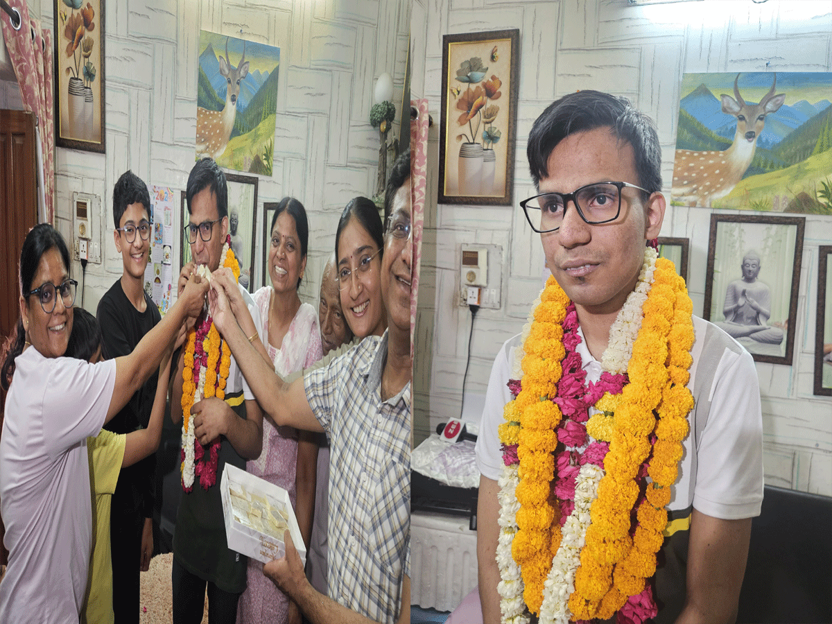 UPSC Result 2024 Out: जयपुर के नेत्रहीन मनु ने UPSC किया पास, मिली 91वीं रैंक
