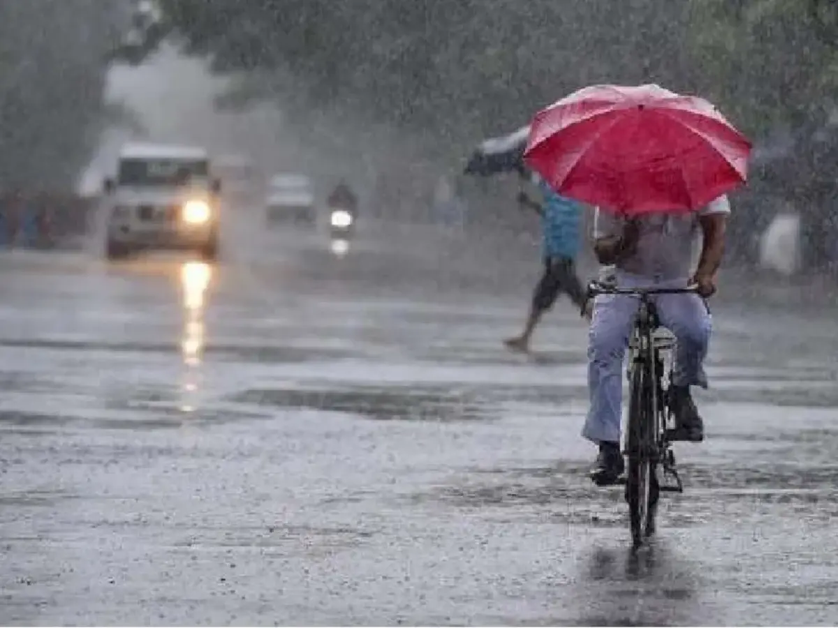 राजस्थान के विभिन्न संभागों में बारिश