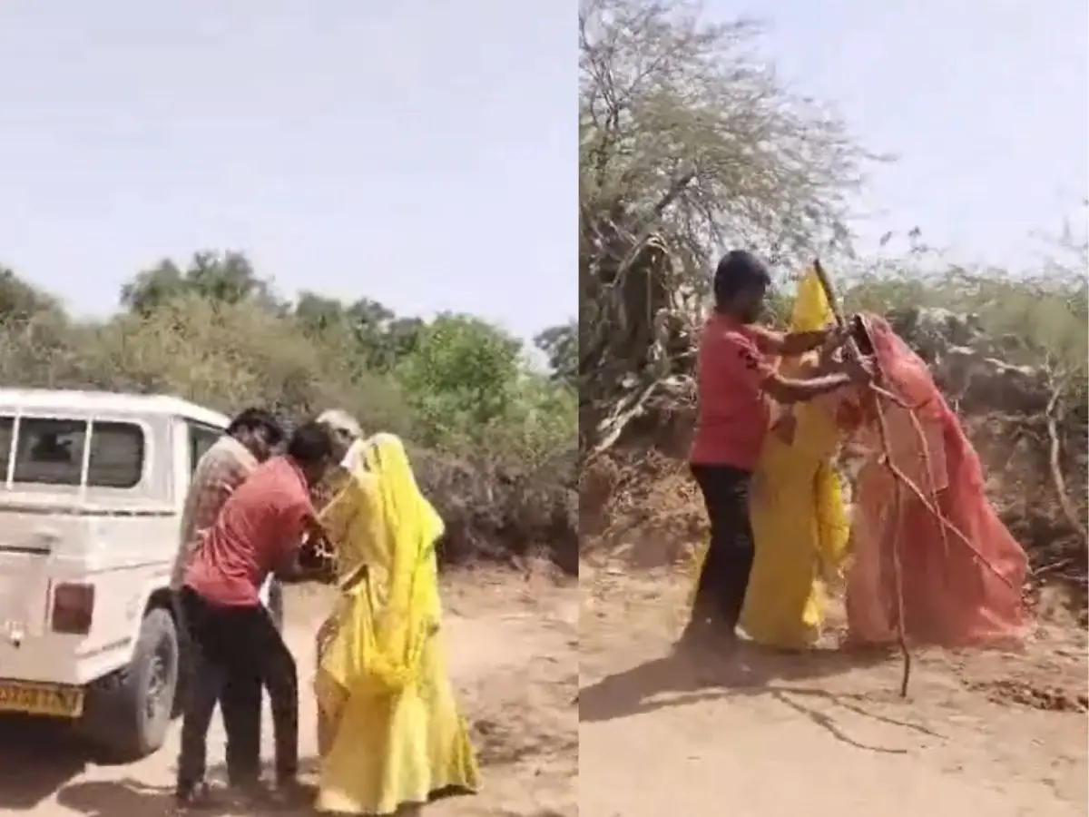 सड़क निर्माण को लेकर महिला सरपंच के साथ मारपीट, VIDEO VIRAL