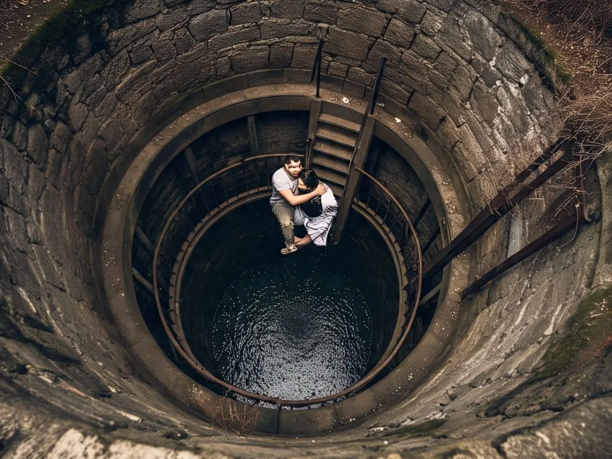 पहले चप्पल व मोबाइल निकालकर साइड में रखा, फिर मंदिर के कुंड में Couple ने... पहले चप्पल व मोबाइल निकालकर साइड में रखा, फिर मंदिर के कुंड में Couple ने...