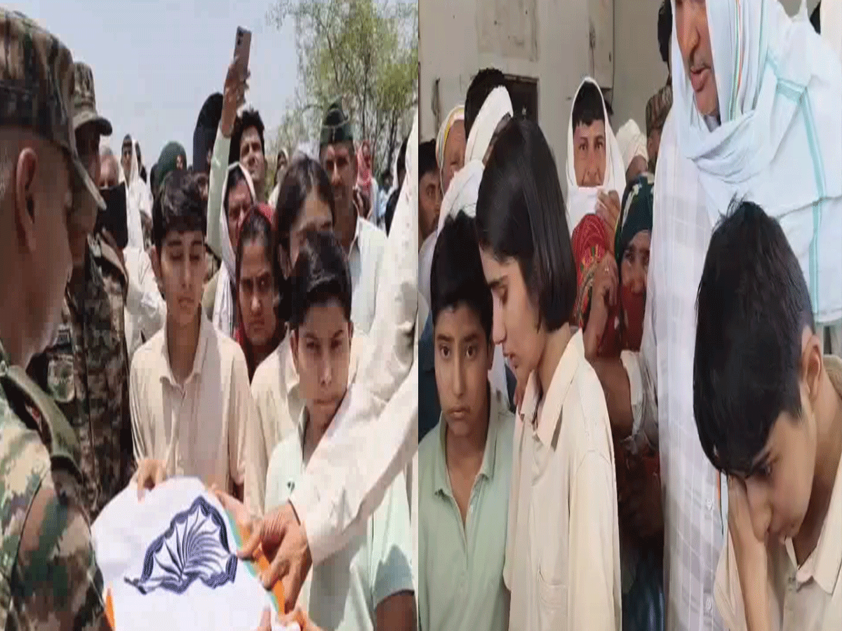 सेना के हवलदार का शव देख फूट-फूटकर रोने लगे बच्चे और पत्नी, बोल-ये वापस नहीं आएंगे